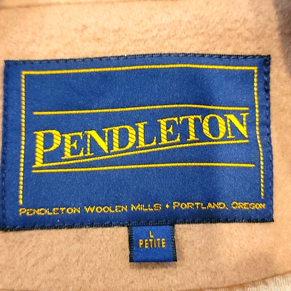 🌹H.P.🌹Pendleton Tan Long 100% Wool - Picture 3 of 7